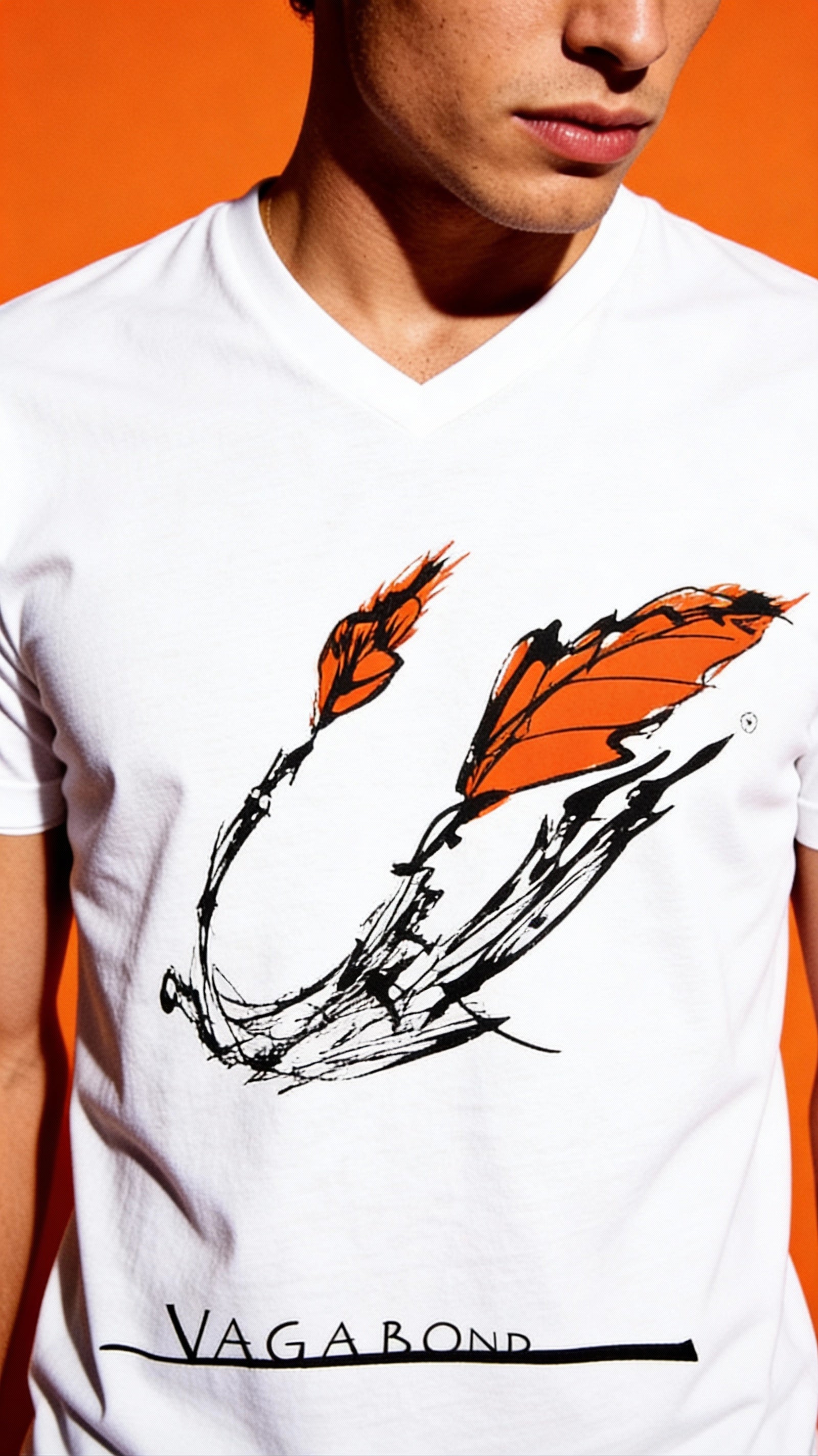 Vagabond V-Neck Tee — Vintage Travel-Inspired Tee