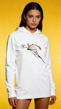 Athletic Hoodie with Runner Graphic